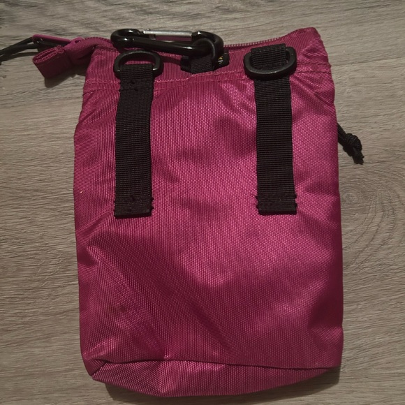 Pink Nylon Pouch with Black Straps - Picture 1 of 2